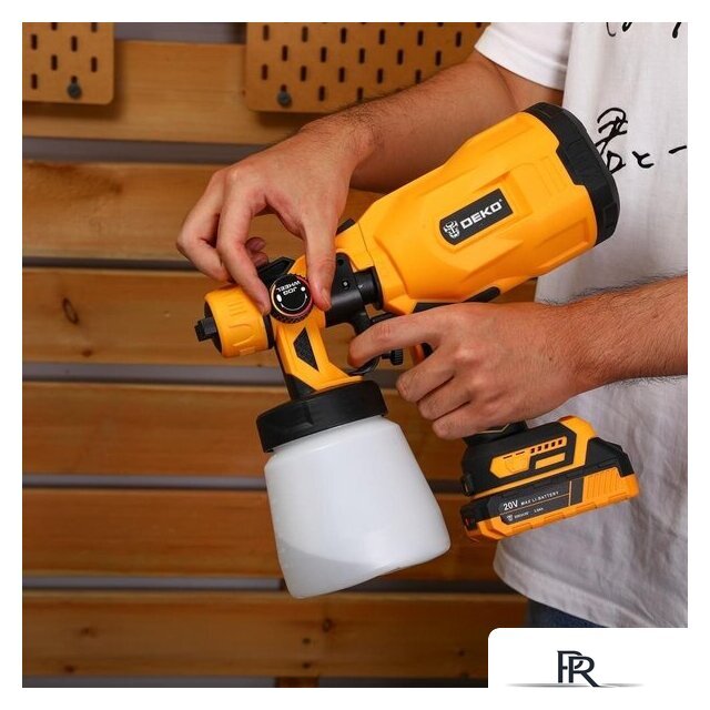 Краскораспылитель Deko DKSG20K2 063-4020 (с 2-мя АКБ) - Изображение №8 — Интернет-магазин ПроЗаказ