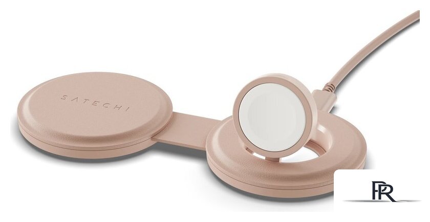 Беспроводное зарядное Satechi OntheGo 2-in-1 Charger ST-QTG21R (розовый) - Изображение №2 — Интернет-магазин ПроЗаказ