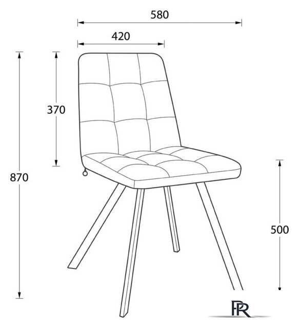 Стул Мамадома Rommy (b05 Latte Lux/черный) - Изображение №14 — Интернет-магазин ПроЗаказ