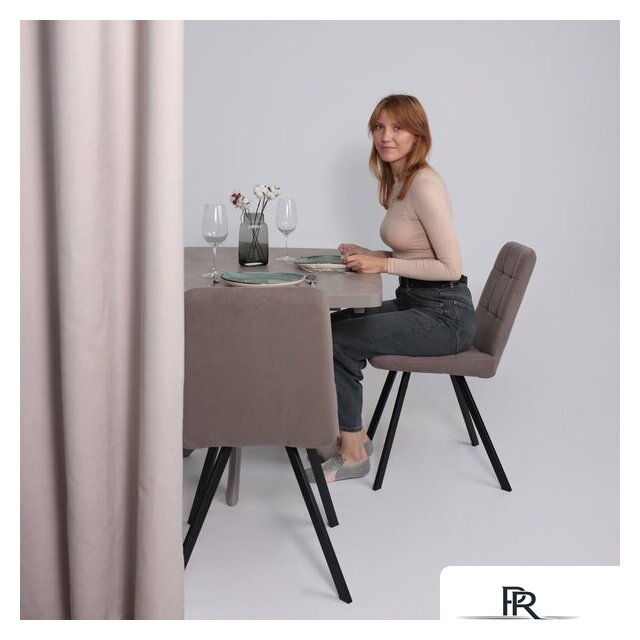 Стул Мамадома Rommy (b05 Latte Lux/черный) - Изображение №2 — Интернет-магазин ПроЗаказ