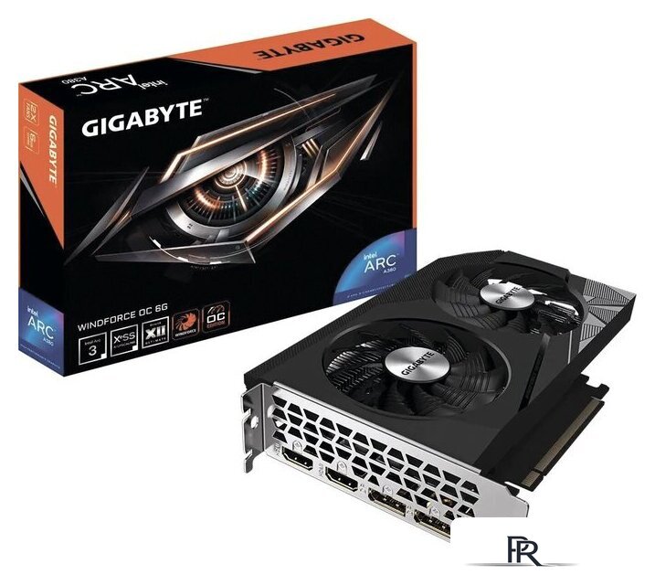 Видеокарта Gigabyte Intel Arc A380 Windforce OC GV-IA380WF2OC-6GD - Изображение №2 — Интернет-магазин ПроЗаказ