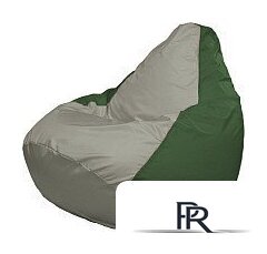 Кресло-мешок Flagman Груша Супер Мега 4XL Г5.1-339 (серый/зеленый) - Изображение №1 — Интернет-магазин ПроЗаказ