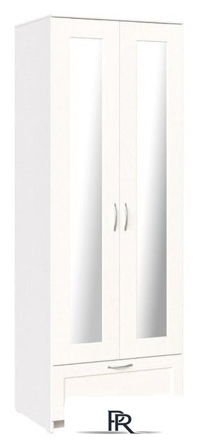 Шкаф распашной Mio Tesoro Сириус 2-х створчатый 1 ящик 2.02.01.500.1 (белый) - Изображение №1 — Интернет-магазин ПроЗаказ