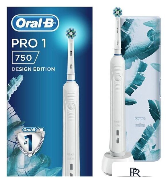 Электрическая зубная щетка Oral-B Pro 1 750 Cross Action D16.513.1UX (белый) - Изображение №1 — Интернет-магазин ПроЗаказ