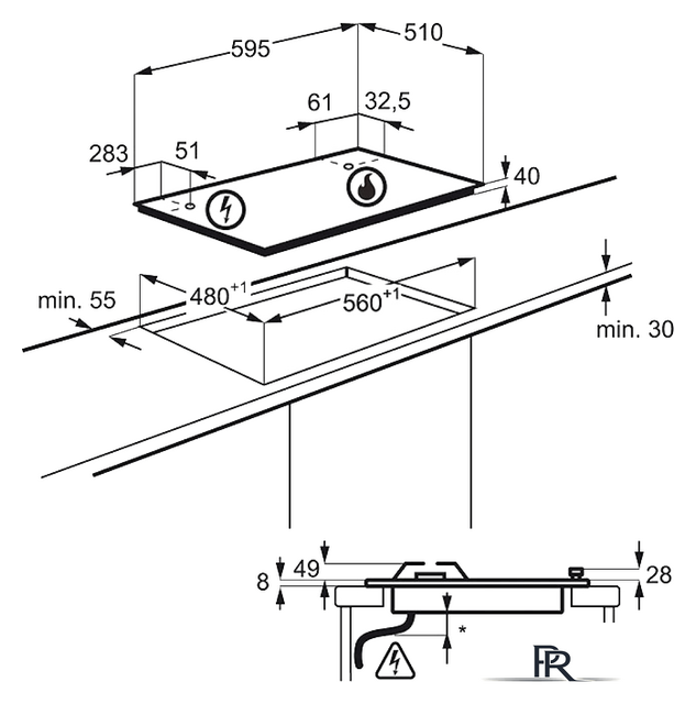 Варочная панель Electrolux CGS6436BX - Изображение №5 — Интернет-магазин ПроЗаказ