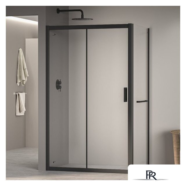Душевой уголок RGW PA-76-1B (PA-016B + Z-060-2B) 350876138-14 130x80 (черный/прозрачное стекло) - Изображение №1 — Интернет-магазин ПроЗаказ