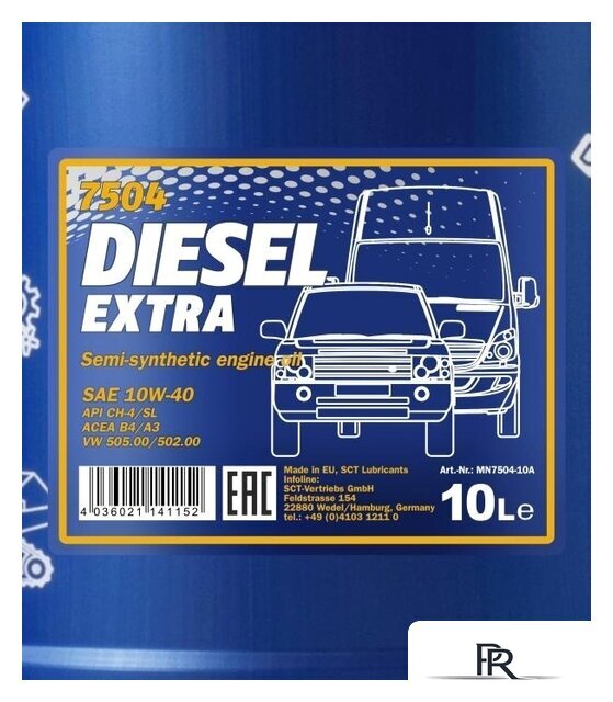 Моторное масло Mannol DIESEL EXTRA 10W-40 10л - Изображение №2 — Интернет-магазин ПроЗаказ