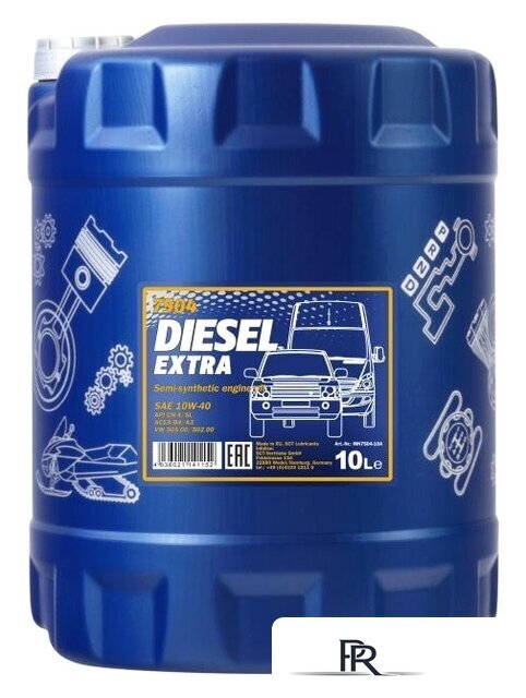 Моторное масло Mannol DIESEL EXTRA 10W-40 10л - Изображение №1 — Интернет-магазин ПроЗаказ