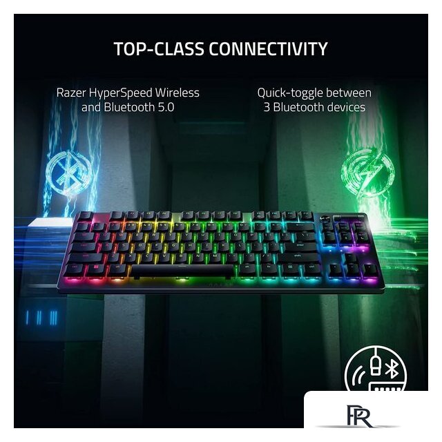 Клавиатура Razer DeathStalker V2 Pro TKL (Razer Low Profile Optical Red, нет кириллицы) - Изображение №8 — Интернет-магазин ПроЗаказ