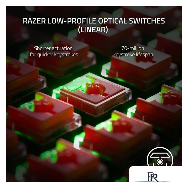 Клавиатура Razer DeathStalker V2 Pro TKL (Razer Low Profile Optical Red, нет кириллицы) - Изображение №7 — Интернет-магазин ПроЗаказ