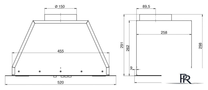 Кухонная вытяжка Elikor Врезной блок Flat 52П-650-К3Д (белый) (939386) - Изображение №2 — Интернет-магазин ПроЗаказ
