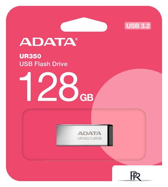 USB Flash ADATA UR350 128GB UR350-128G-RSR/BK - Изображение №1 — Интернет-магазин ПроЗаказ