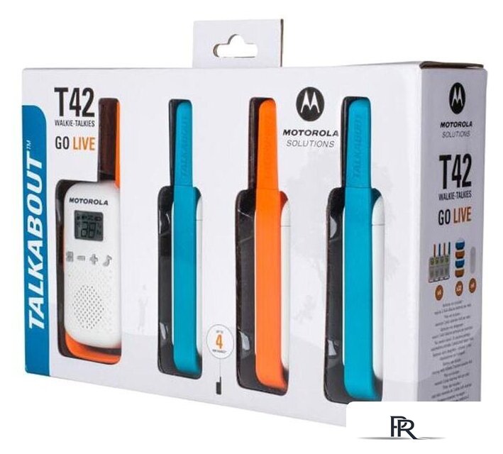 Портативная радиостанция Motorola Talkabout T42 Quad Pack - Изображение №5 — Интернет-магазин ПроЗаказ