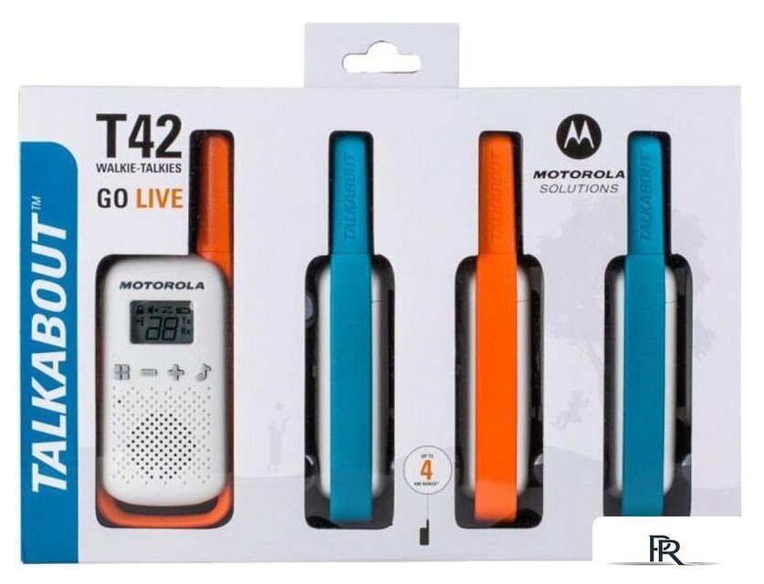 Портативная радиостанция Motorola Talkabout T42 Quad Pack - Изображение №3 — Интернет-магазин ПроЗаказ