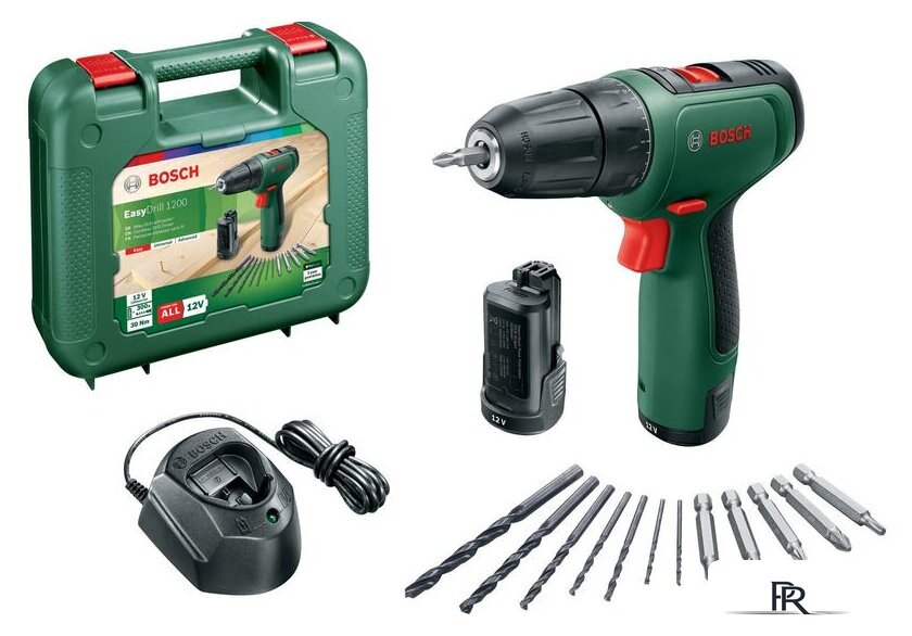Дрель-шуруповерт Bosch EasyDrill 1200 06039D3007 (с 2-мя АКБ, кейс) - Изображение №1 — Интернет-магазин ПроЗаказ
