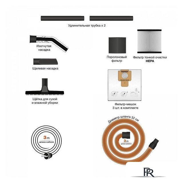 Пылесос Daewoo Power DAVC 2014 - Изображение №2 — Интернет-магазин ПроЗаказ