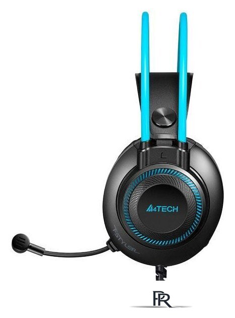Наушники A4Tech Fstyler FH200i (черный/голубой) - Изображение №4 — Интернет-магазин ПроЗаказ