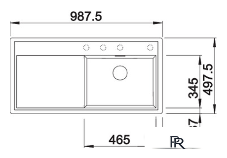 Кухонная мойка Blanco Zenar XL 6 S-F (белый, левая, с клапаном-автоматом) - Изображение №4 — Интернет-магазин ПроЗаказ