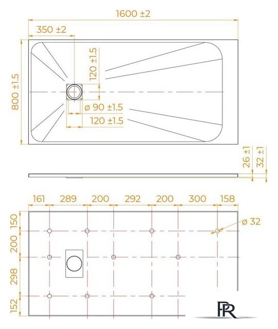 Душевой поддон RGW TSS-W 80x160 - Изображение №7 — Интернет-магазин ПроЗаказ