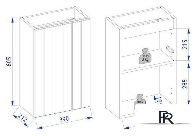  Lauter Тумба под умывальник Amelia 40 (кашемир п/мат) - Изображение №8 — Интернет-магазин ПроЗаказ