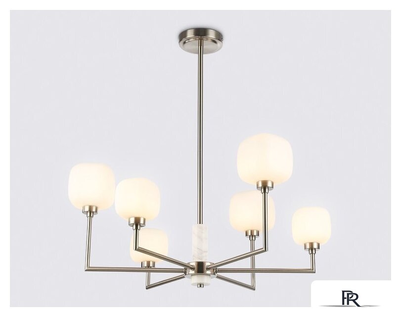 Подвесная люстра Ambrella light LH53001/6 SN/FR (сатин никель/белый матовый) - Изображение №3 — Интернет-магазин ПроЗаказ