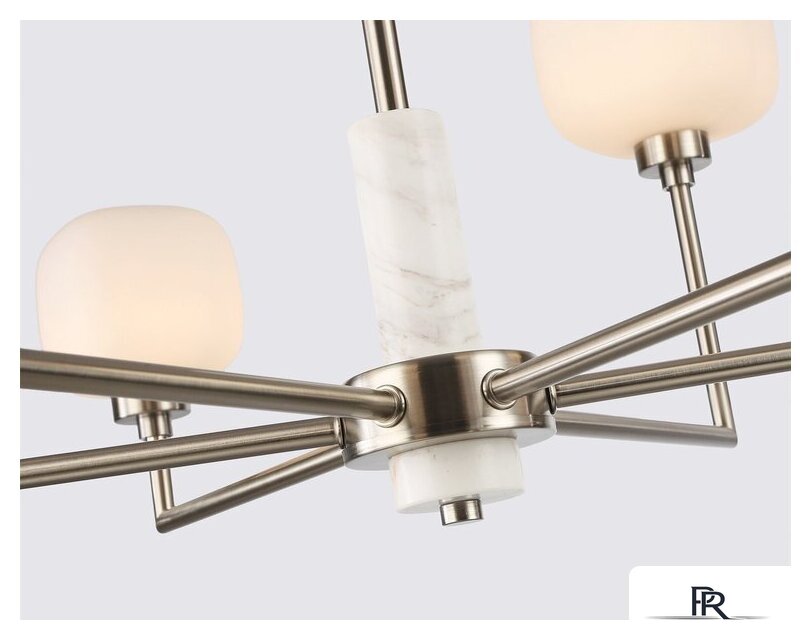 Подвесная люстра Ambrella light LH53001/6 SN/FR (сатин никель/белый матовый) - Изображение №5 — Интернет-магазин ПроЗаказ