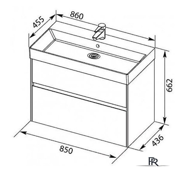  Aquanet Тумба под умывальник Бруклин 85 203960 - Изображение №8 — Интернет-магазин ПроЗаказ
