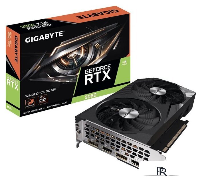 Видеокарта Gigabyte GeForce RTX 3060 Windforce OC 12G GV-N3060WF2OC-12GD - Изображение №2 — Интернет-магазин ПроЗаказ
