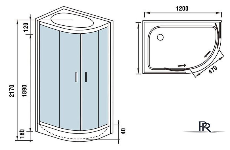 Душевая кабина WeltWasser WW500 Werra 1204 L - Изображение №19 — Интернет-магазин ПроЗаказ