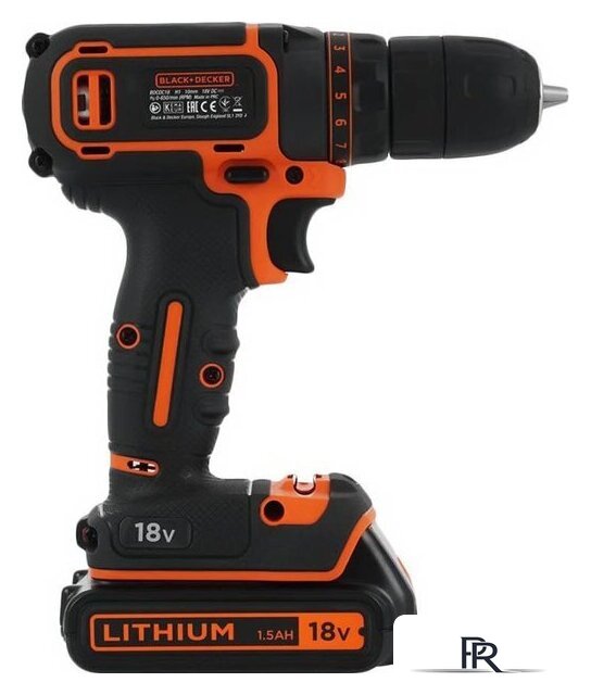 Дрель-шуруповерт Black & Decker BDCDC18B (с 2-мя АКБ, без кейса) - Изображение №4 — Интернет-магазин ПроЗаказ