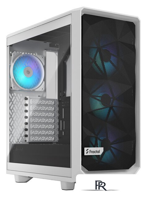 Корпус Fractal Design Meshify 2 Compact RGB White TG Clear Tint FD-C-MES2C-08 - Изображение №1 — Интернет-магазин ПроЗаказ