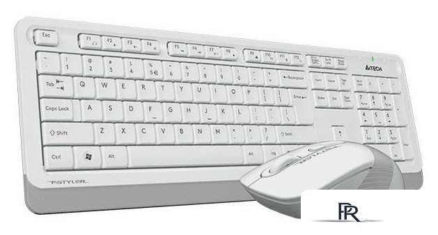 Офисный набор A4Tech Fstyler FG1010 (белый/серый) - Изображение №3 — Интернет-магазин ПроЗаказ