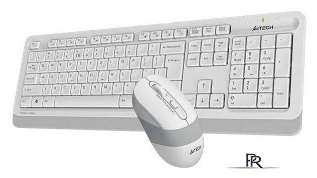 Офисный набор A4Tech Fstyler FG1010 (белый/серый) - Изображение №2 — Интернет-магазин ПроЗаказ