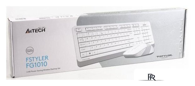 Офисный набор A4Tech Fstyler FG1010 (белый/серый) - Изображение №4 — Интернет-магазин ПроЗаказ