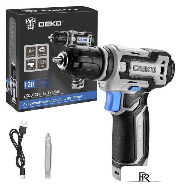 Дрель-шуруповерт Deko ZKCD12FU-Li 063-4141 (с 1-им АКБ) - Изображение №1 — Интернет-магазин ПроЗаказ