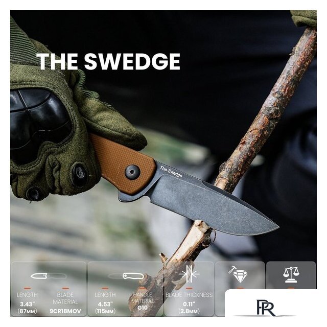 Складной нож KIZER The Swedge L4001A1 - Изображение №2 — Интернет-магазин ПроЗаказ