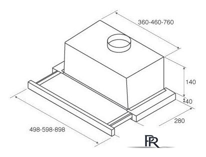 Кухонная вытяжка Jetair Aurora LX/GRX/F/50 (PRF0093612) - Изображение №5 — Интернет-магазин ПроЗаказ