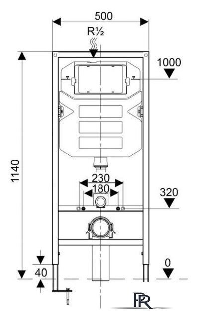 Инсталляция для унитаза Керамин ИнВолл Комфорт K130-A02-EEA1 - Изображение №3 — Интернет-магазин ПроЗаказ