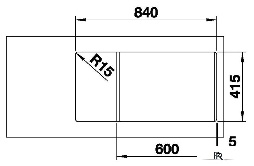 Кухонная мойка Blanco Favum XL 6 S 526082 (черный) - Изображение №4 — Интернет-магазин ПроЗаказ