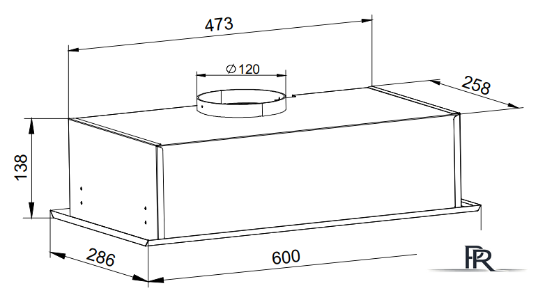 Кухонная вытяжка Grand Fleet (черный) - Изображение №4 — Интернет-магазин ПроЗаказ