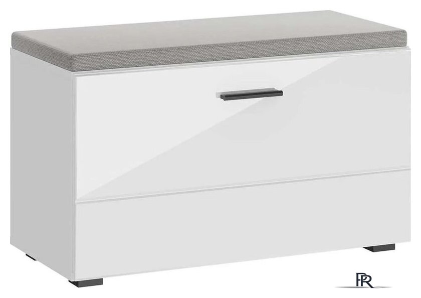 Тумба для обуви НК-Мебель Gloss 73374544 (белый/белый глянец) - Изображение №1 — Интернет-магазин ПроЗаказ