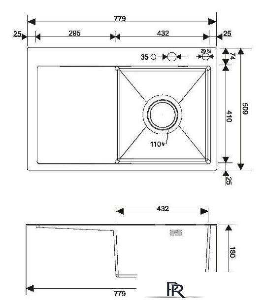 Кухонная мойка РМС MRK-7851R (с дозатором) - Изображение №4 — Интернет-магазин ПроЗаказ