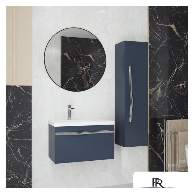  Lauter Шкаф-полупенал Навесной Eva (гранатовый полуматовый, ручка из матовой стали) - Изображение №4 — Интернет-магазин ПроЗаказ