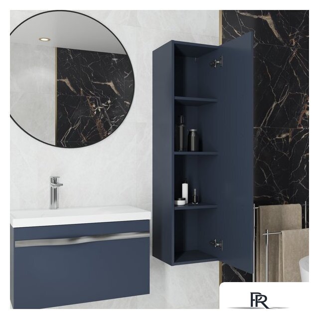  Lauter Шкаф-полупенал Навесной Eva (гранатовый полуматовый, ручка из матовой стали) - Изображение №5 — Интернет-магазин ПроЗаказ