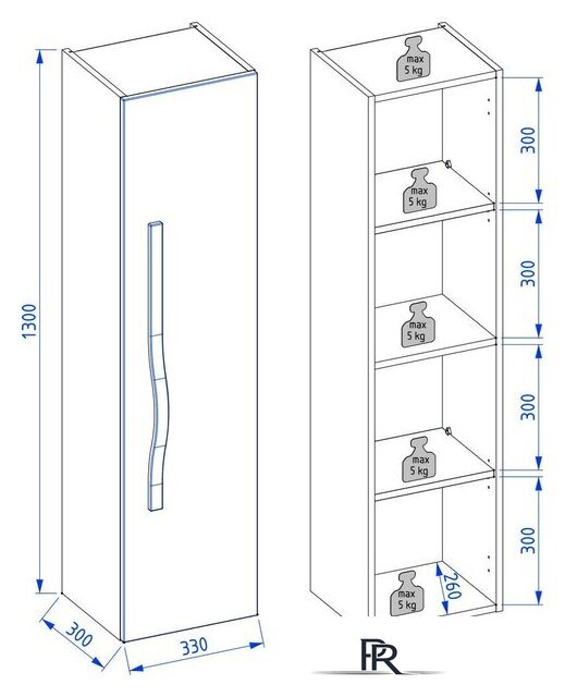  Lauter Шкаф-полупенал Навесной Eva (гранатовый полуматовый, ручка из матовой стали) - Изображение №7 — Интернет-магазин ПроЗаказ