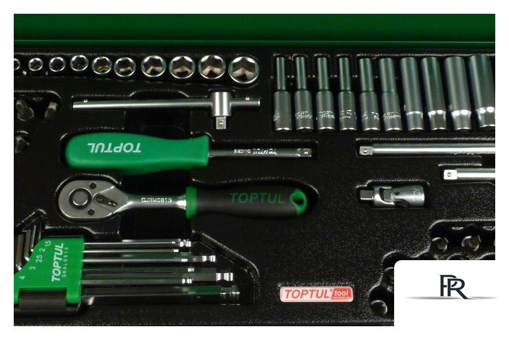 Универсальный набор инструментов Toptul GCAD7202 72 предмета - Изображение №4 — Интернет-магазин ПроЗаказ