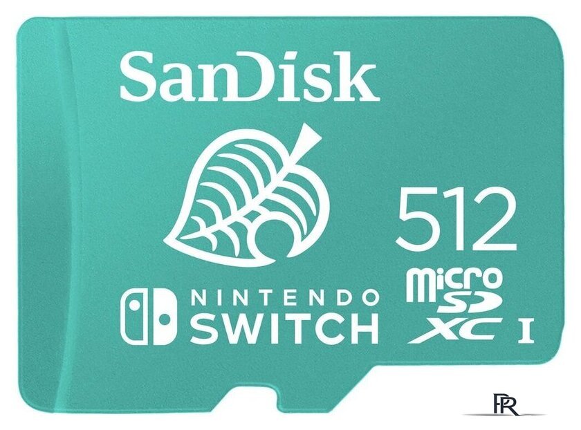 Карта памяти SanDisk Nintendo Switch Licensed Card Animal Crossing Edition microSDXC 512GB SDSQXAO-512G-GNCZN - Изображение №1 — Интернет-магазин ПроЗаказ