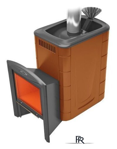 Банная печь Термофор Гейзер 2014 Inox Витра ЗК (терракота) - Изображение №1 — Интернет-магазин ПроЗаказ