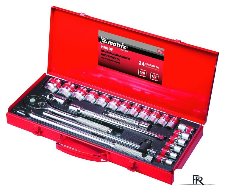 Набор трещотка с головками Matrix 13582 (24 предмета) - Изображение №1 — Интернет-магазин ПроЗаказ