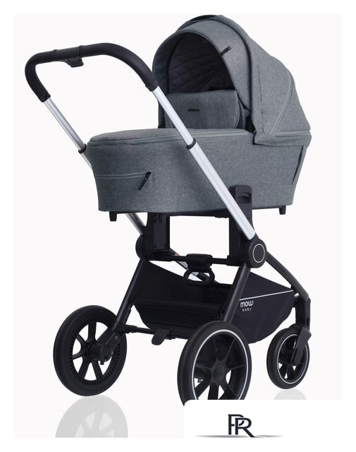 Универсальная коляска Rant MOWbaby Zoom PU (2 в 1, silver grey) - Изображение №3 — Интернет-магазин ПроЗаказ